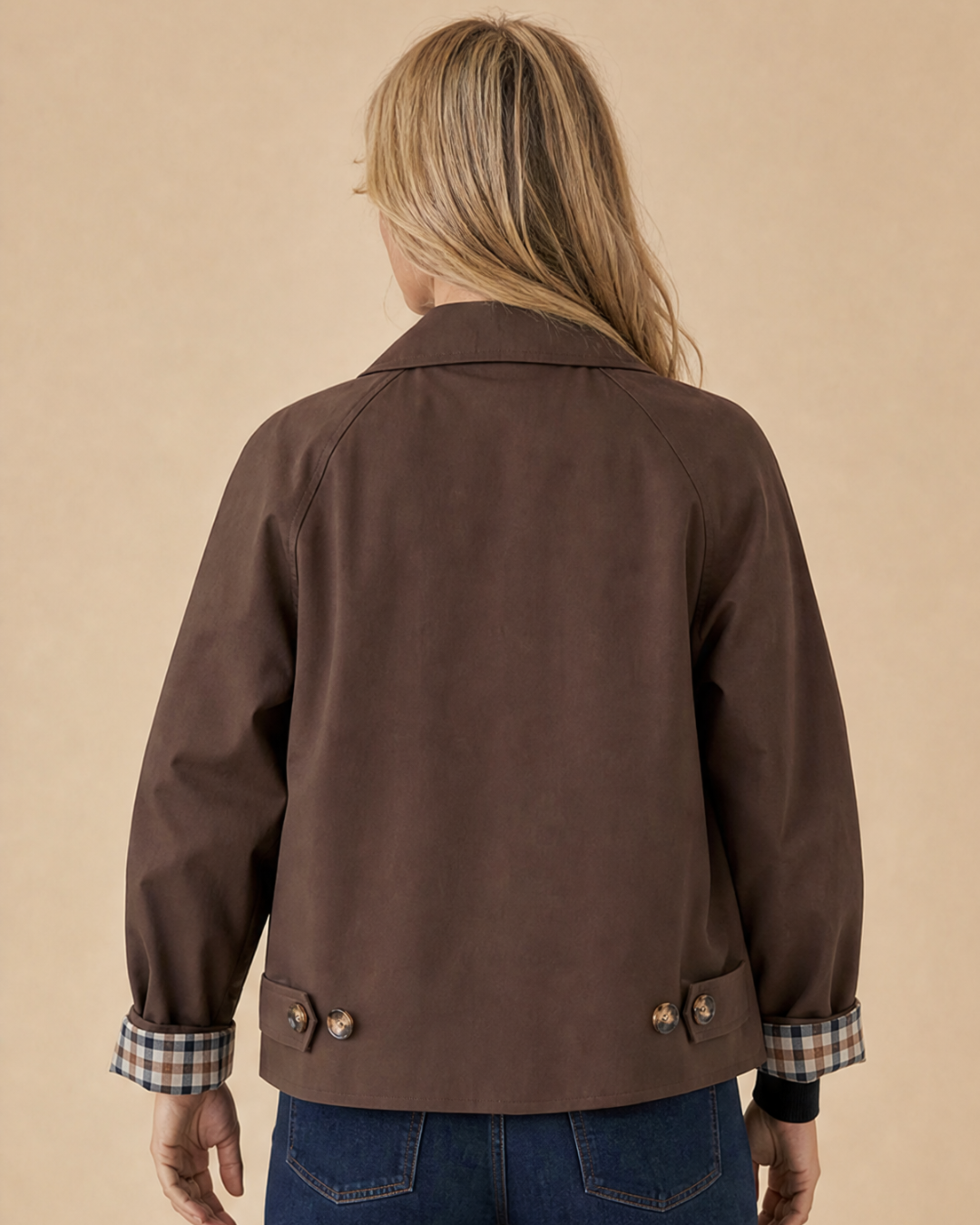 Bandalini Olivia women's cropped shacket jacket with button closure and stylish design, ideal for casual wear.