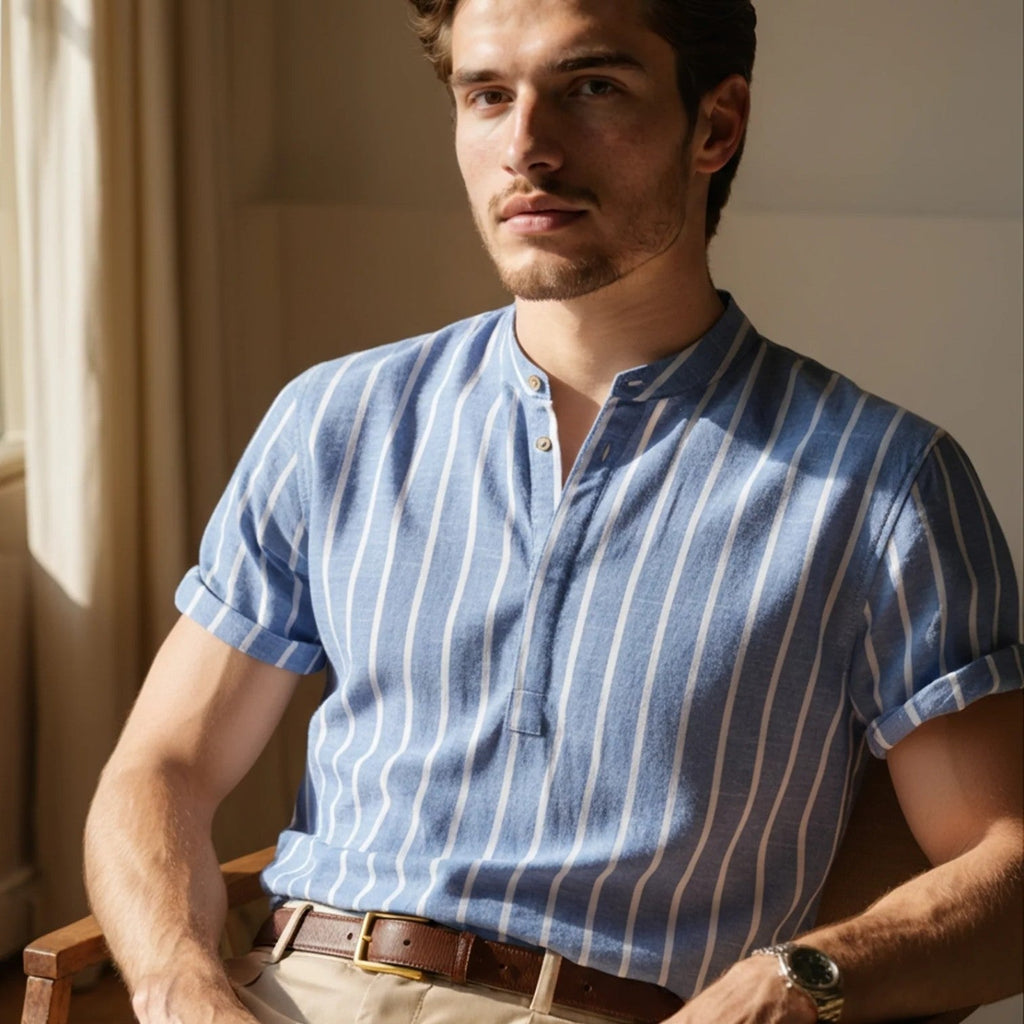 Men’s Linen Polo Shirt