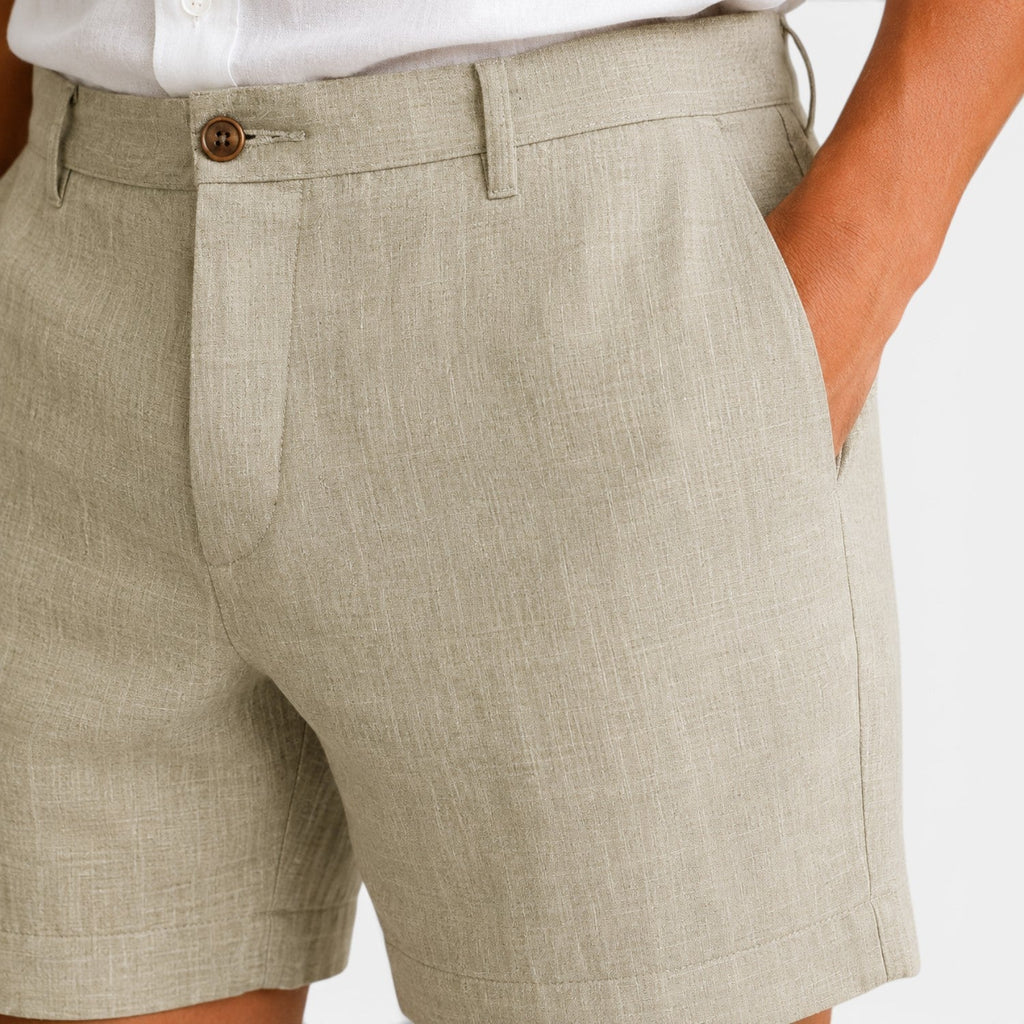 Men's Casual Linen Look Shorts Lightweight Comfort Everyday Wear
