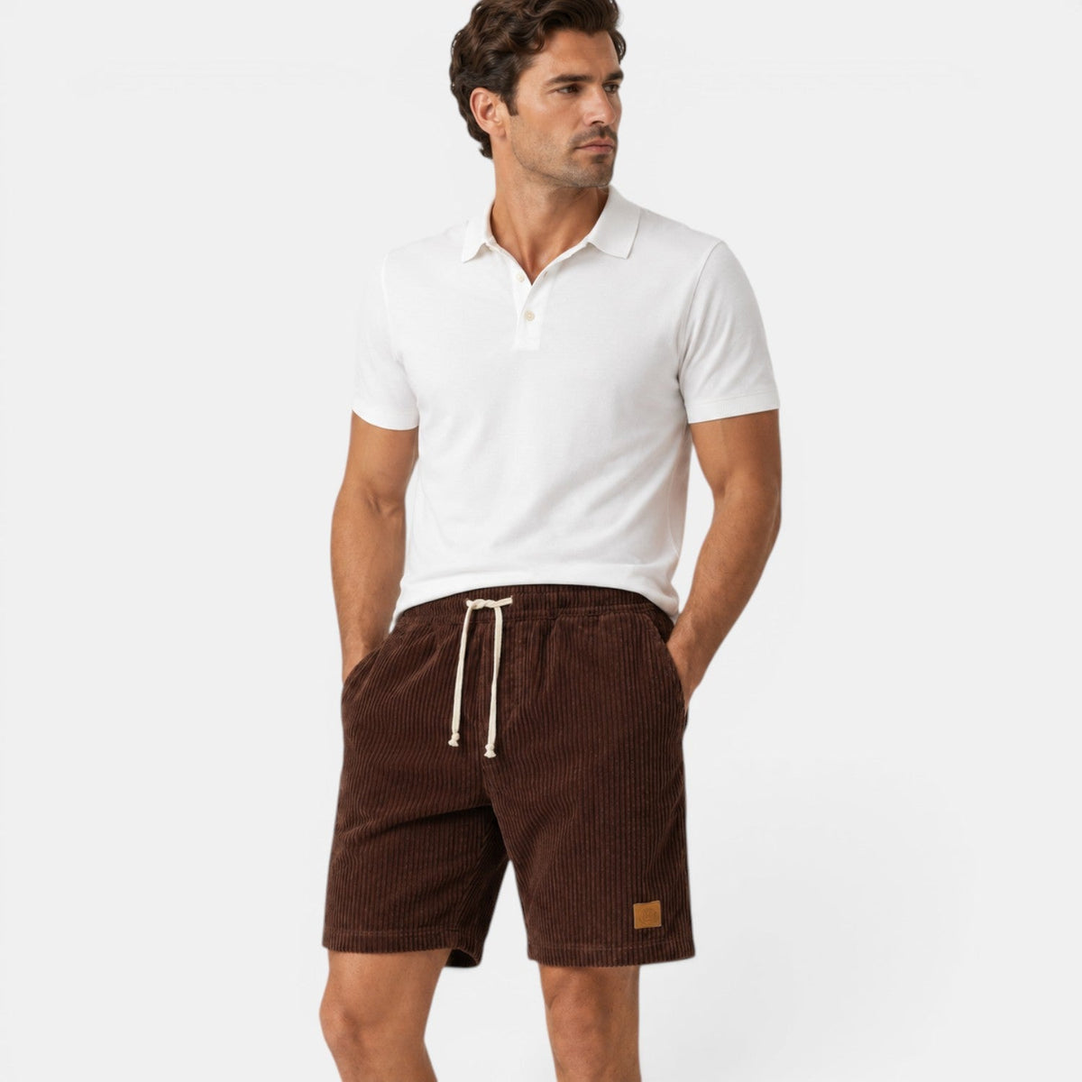 Men's Corduroy Shorts Soft Lightweight Everyday Casual Style