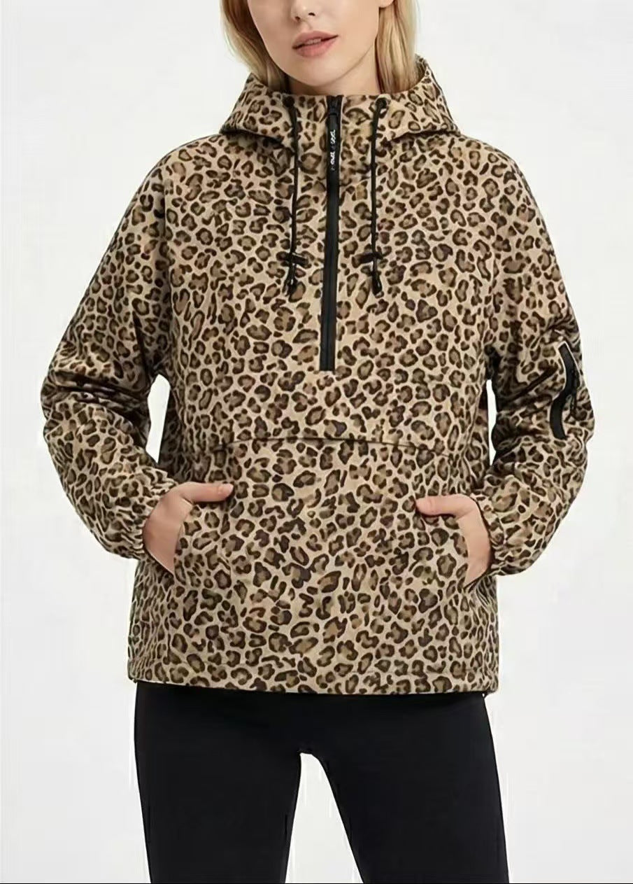 Women’s waterproof rain hoodie jacket by Bandalini, windproof rain jacket for women with hood and waterproof fabric.