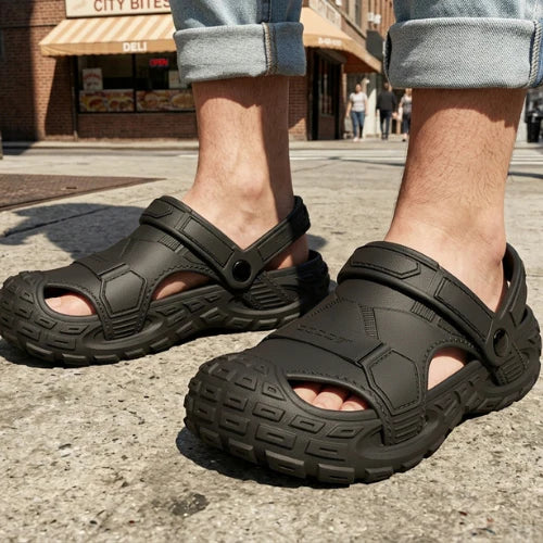 Men’s Bandalini tactical EVA clogs, lightweight closed-toe outdoor slip-on sandals, ideal for outdoor activities and casual wear.