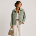 Women's Plush Sherpa Jacket Cozy Lightweight Casual Shacket