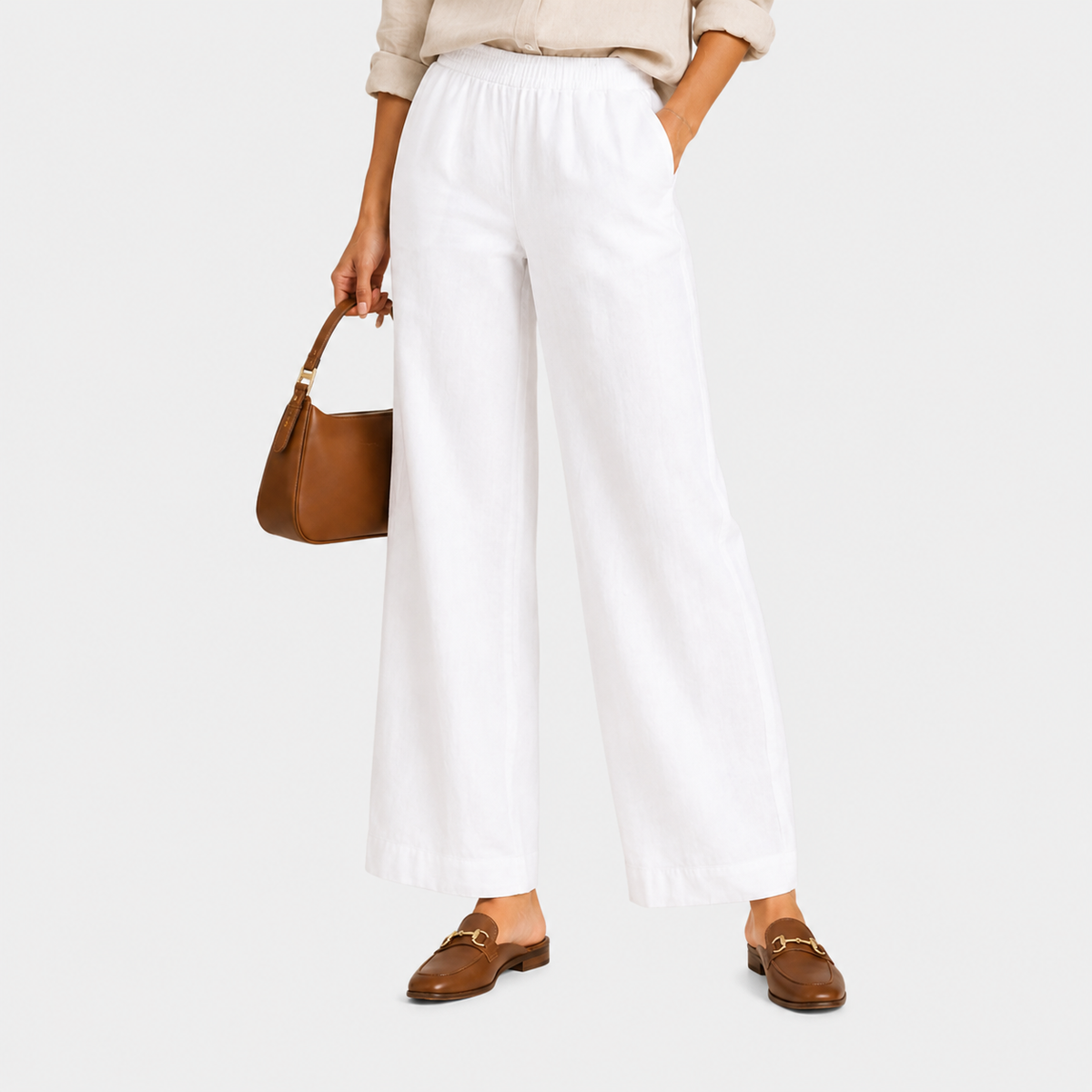 Women's Premium Wide Leg Pants Comfortable Relaxed Fit