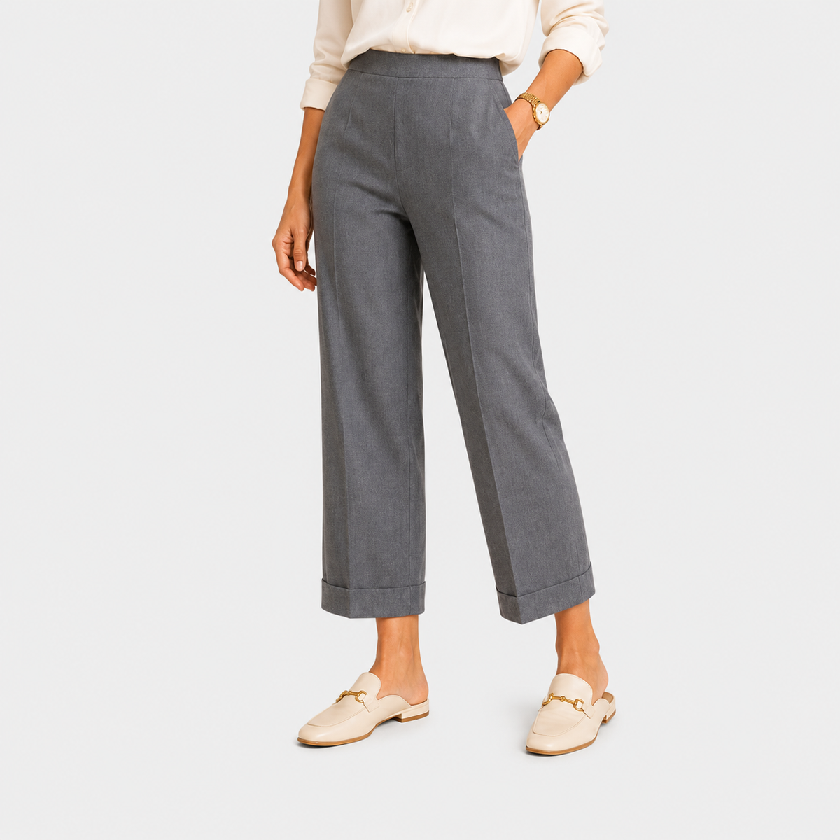 Women's Premium Wide Leg Pants Comfortable Relaxed Fit
